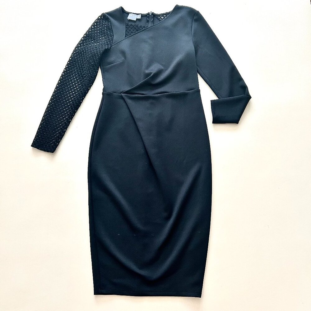 ASOS black midi dress